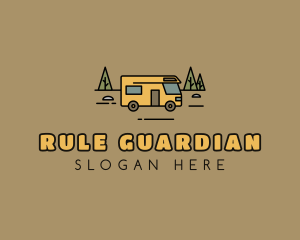 Outdoor Camping RV  logo design