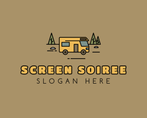 Outdoor Camping RV  logo design