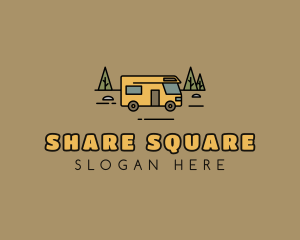 Outdoor Camping RV  logo design