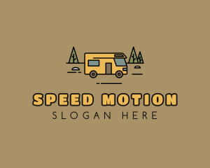 Outdoor Camping RV  logo design