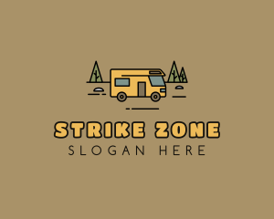 Outdoor Camping RV  logo design