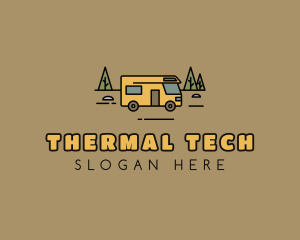 Outdoor Camping RV  logo design