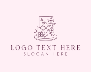 Wedding Floral Cake logo