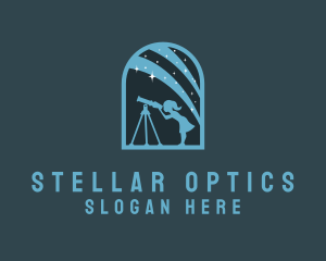 Star Astronomer Telescope logo