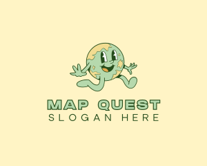 Environmental Planet Map logo design