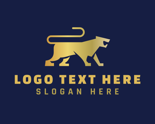 Gradient Lioness Animal logo