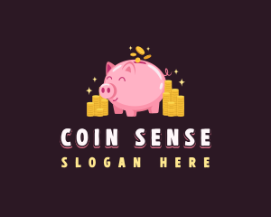 Pig Coin Savings logo design