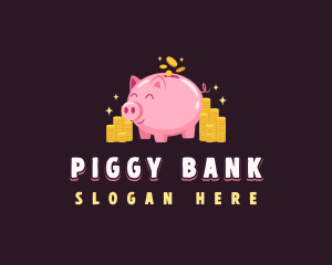 Pig Coin Savings logo design