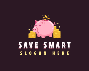 Pig Coin Savings logo design