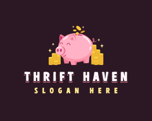 Pig Coin Savings logo design