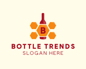 Honey Bee Bottle  logo