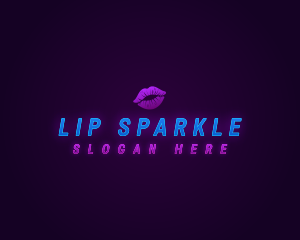 Sensual Lip Kiss logo design