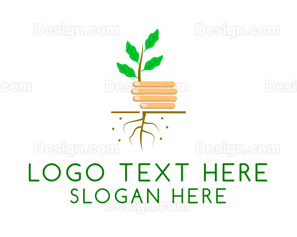 Seedling Plant Garden Logo