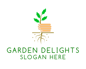 Seedling Plant Garden  logo design