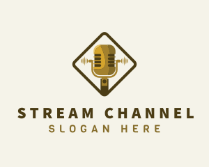 Mic Sound Streaming logo design