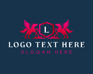 Luxury Horse Crest logo