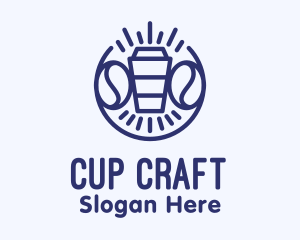 Blue Coffee Cup logo