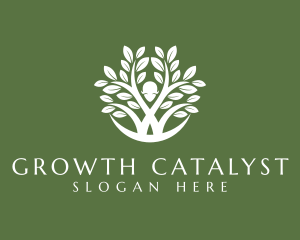 Natural Leaf Plant  logo design