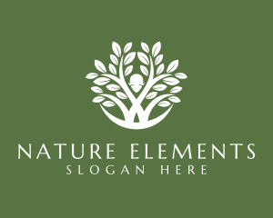 Natural Leaf Plant  logo design