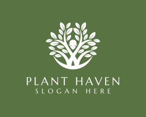 Natural Leaf Plant  logo design