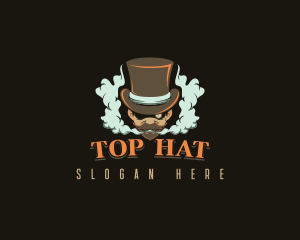 Steampunk Gentleman Smoke logo design