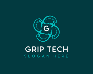 Cyber Tech Developer logo design