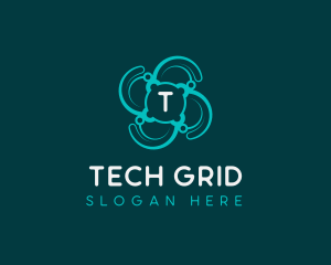 Cyber Tech Developer logo design