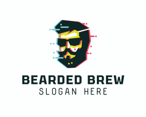 Sunglasses Beard Man logo design