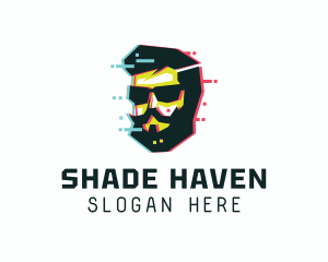 Sunglasses Beard Man logo design