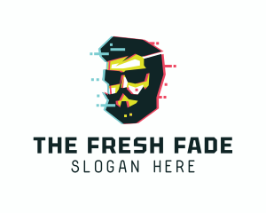 Sunglasses Beard Man logo design