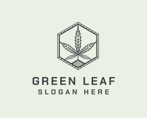 Marijuana Plant Farm logo design