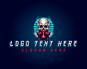 Skull Gaming Gas Mask logo