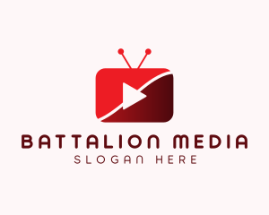 Video Streaming Media App  logo design