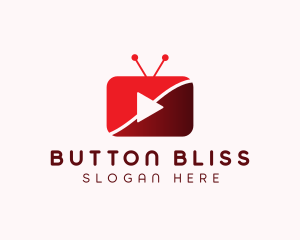 Video Streaming Media App  logo design