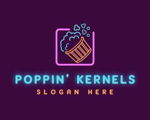 Theater Snack Popcorn logo design