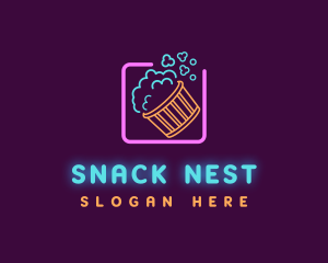 Theater Snack Popcorn logo design