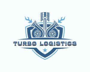 Turbo Piston Mechanic logo design