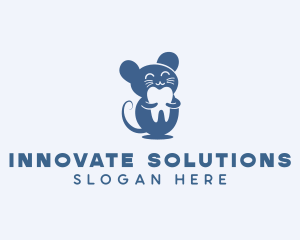 Mouse Dental Tooth logo