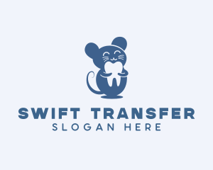 Mouse Dental Tooth logo