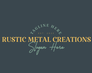 Vintage Rustic Company logo design