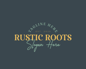 Vintage Rustic Company logo design