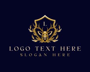 Luxury Crest Deer logo