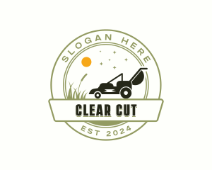 Lawn Mower Landscaping logo design