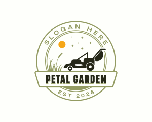 Lawn Mower Landscaping logo design