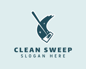 Mop Clean Housekeeping logo design