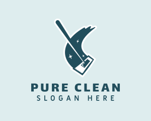 Mop Clean Housekeeping logo design