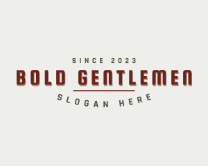 Masculine Clothing Business logo design