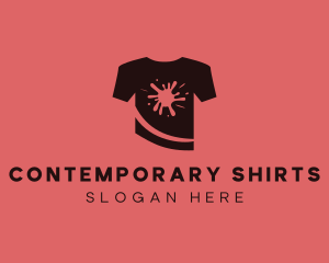 Paint Splatter Shirt Printing logo design