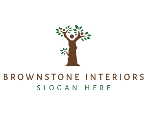 Brown Tree People logo design