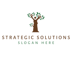 Brown Tree People logo design